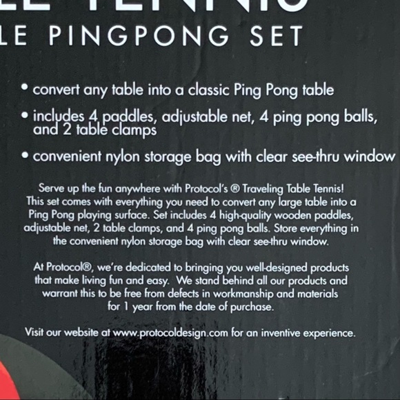 Travel Table Tennis 4 Player Portable Ping Pong NIB - Picture 7 of 9